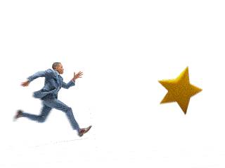 A man chasing a star